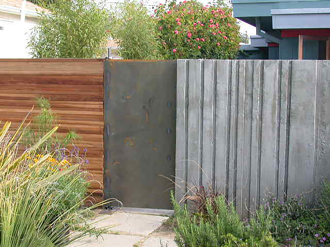 Beautiful fence in Ventura by local architect